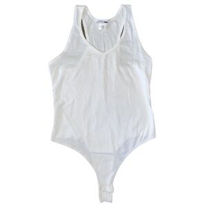 Fashion Nova white bodysuit with clasp